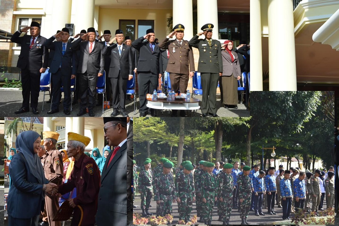 Pemerintah Kota (Pemkot) Pagar Alam menggelar Upacara Bendera Dalam rangka memperingati Hari Pahlawan Nasional Tahun ke-79 tahun 2024